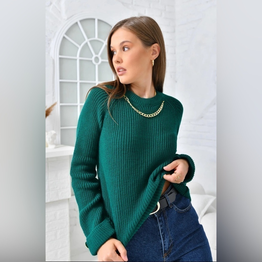 Women’s Long Sleeve Knitwear with side zipper